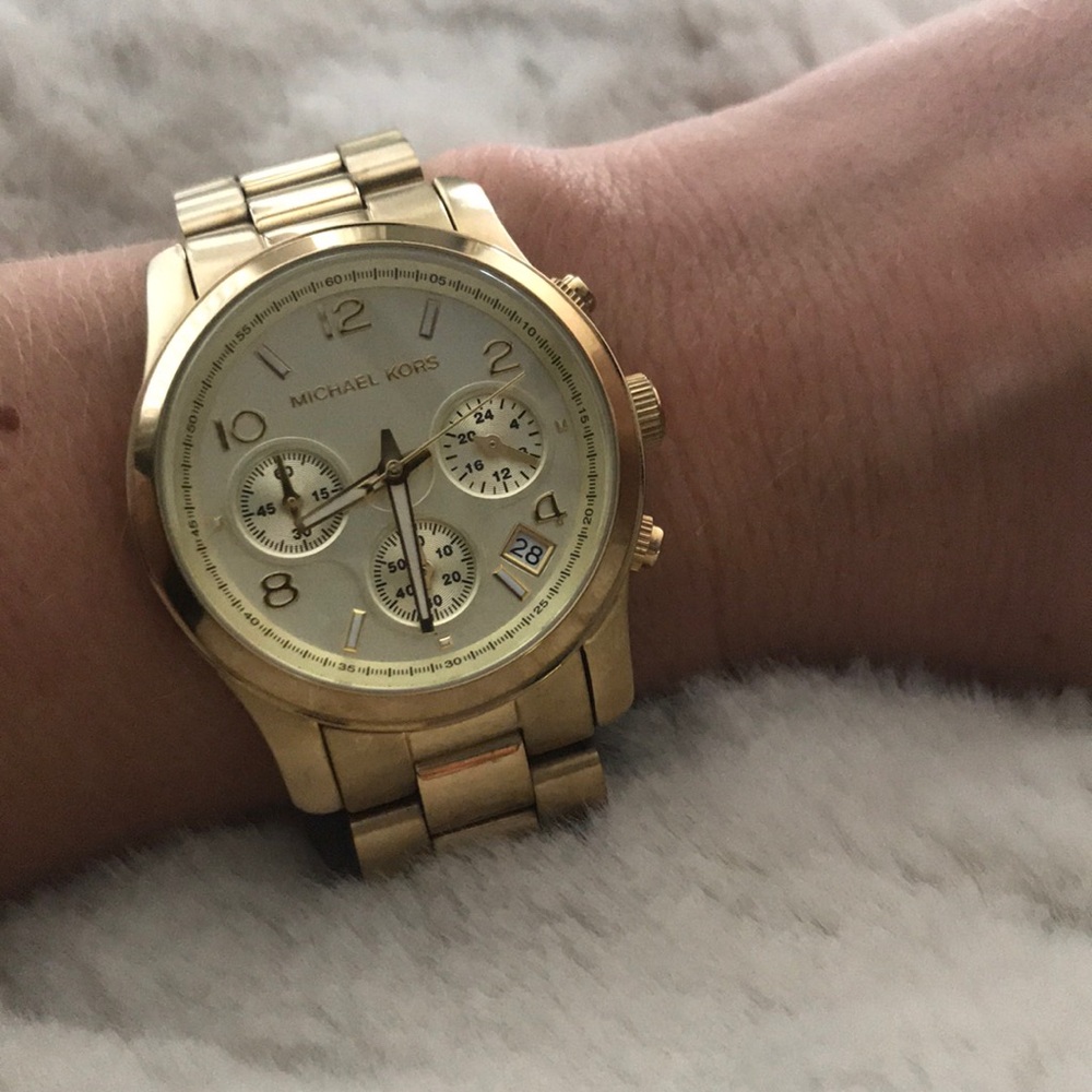 Gold Michael Kors watch